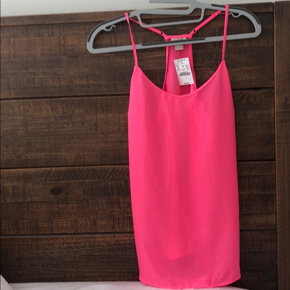 J.crew bright pink blouse. NEW WITH TAGS.